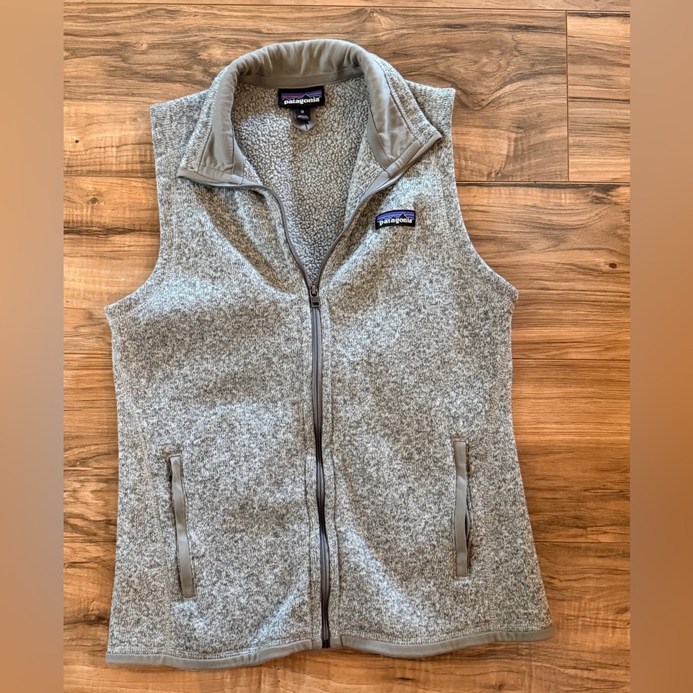 Patagonia Heather Gray Fleece Vest